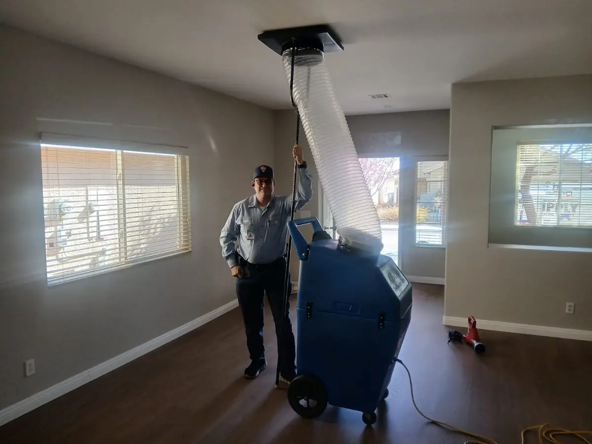 Professional Dryer Vent Cleaning work inside a Danville home